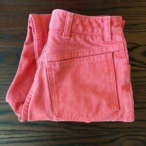 90s American Vintage Ruff Hewn Highwaisted Faded Pink Denim Jeans